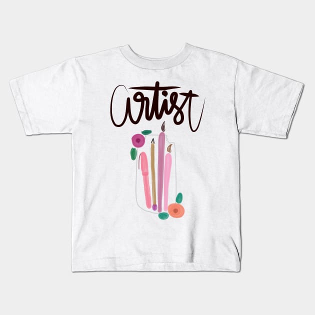 Artist at Heart Kids T-Shirt by Haleys Hand